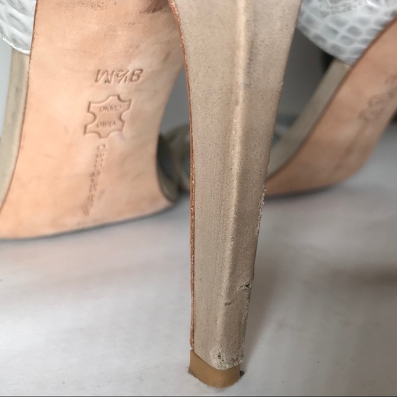 Classiques Entier strappy high heel grey croc 8.5 - Picture 3 of 7